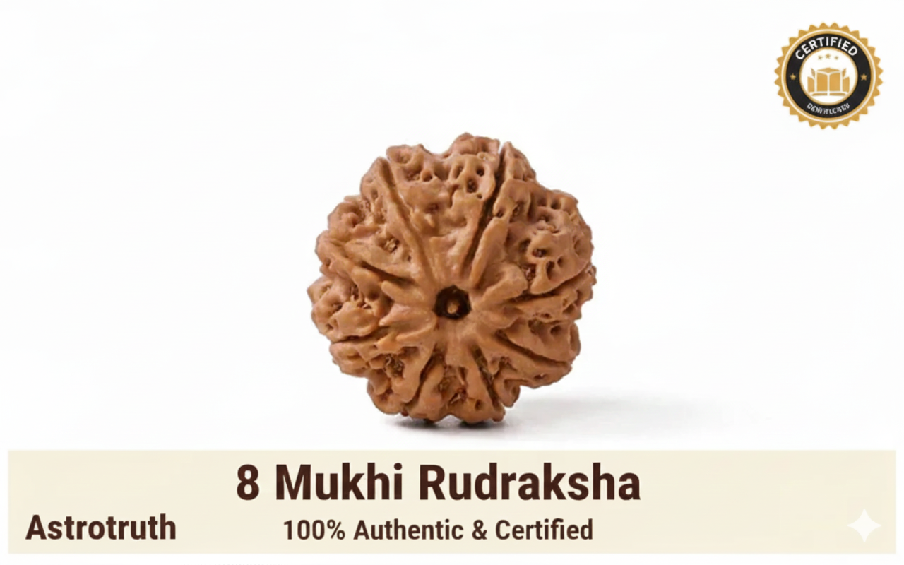 Natural 8 Mukhi Rudraksha (Nepali)