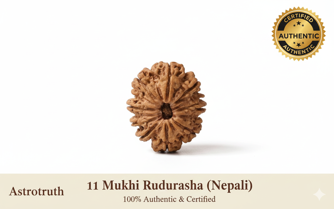 Natural 11 Mukhi Rudraksha (Nepali)